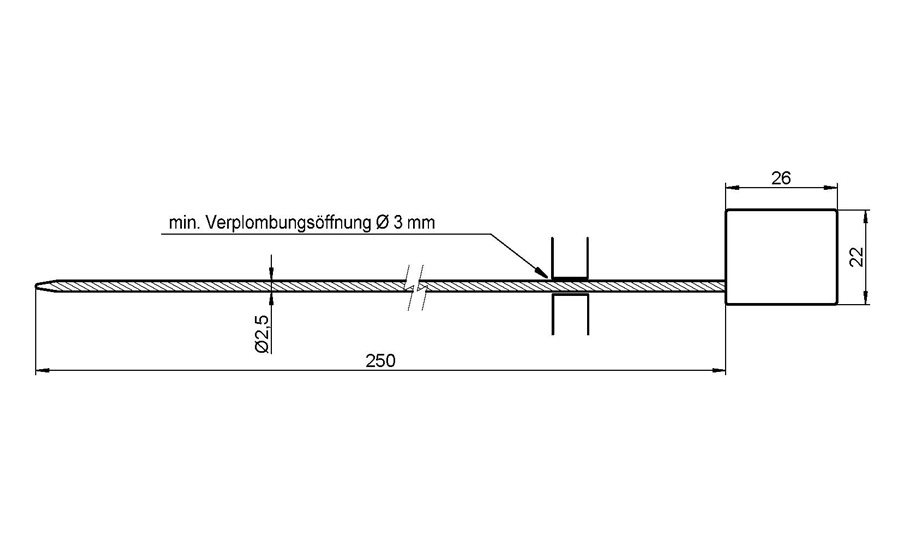 Flexigrip 250M - Technische Zeichnung